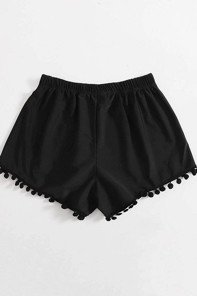 Angelsin Stylische Badeshorts mit Pompons
