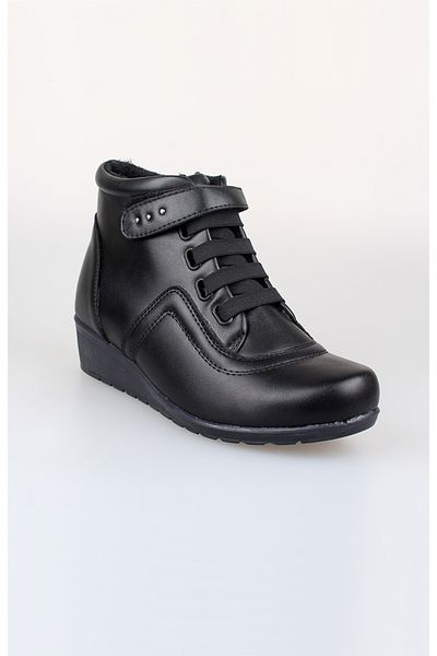 EDİK Edik Comfort Daily and Mother Boots - Genuine Leather, Lined and Heel Cushion System