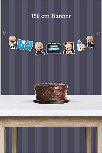 neşeli günlerim Boss Baby Boss Baby Pattern Μεγάλο Πανό - Χοντρό Χαρτί 150εκ