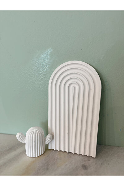 Genel Markalar Sunumluk gökkuşağı kaktüs dekoratif ham obje