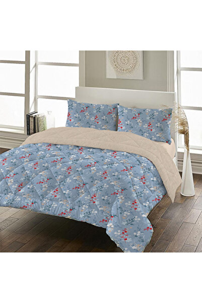 Evmila Çift Kişilik 200x220 Cm Welsoft Çift Taraflı Silikon Yorgan Ve Uyku Seti