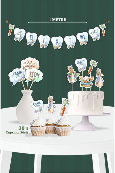 neşeli günlerim Primul meu dinți s-au început cu tematica Peter Rabbit - Set de grâu dentar
