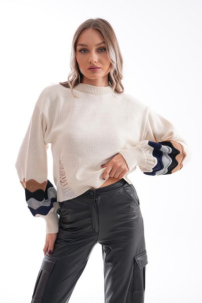 ŞİMAL Pulover tricotat cu mâneci pentru femei 245145   -