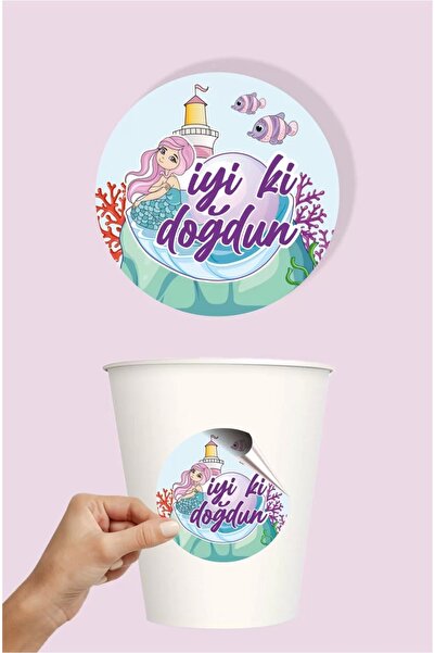 neşeli günlerim Σετ αυτοκόλλητων Mermaid 20 τεμαχίων - Αυτοκόλλητο χαρτί