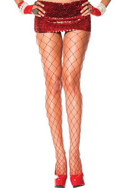 Merry See Red Mesh Socks