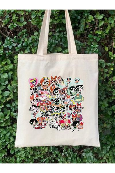 Cemira Powerpuff Tote Bag Geantă de stofa