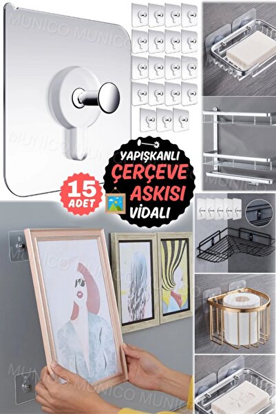 Gaggani 15 Adet Delmeden Resim Askısı Poster Çerçeveleriniz İçin Duvara Zarar...