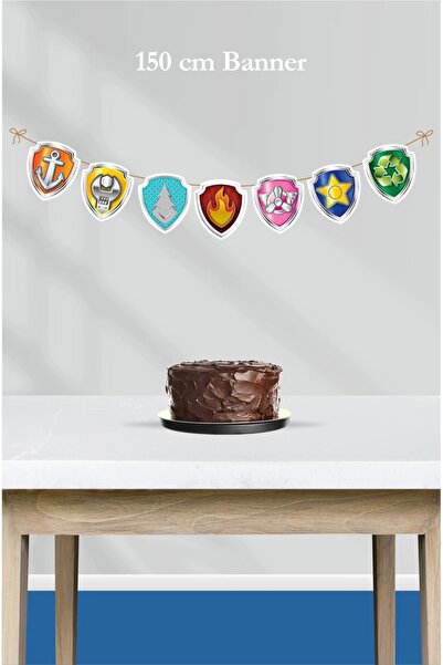 neşeli günlerim Μεγάλο πανό 150cm με θέμα Paw Patrol - Χοντρό χαρτί