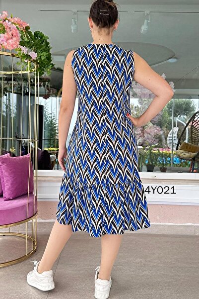 İnce Topuk Сукня з віскози з нульовим рукавом 4Y021