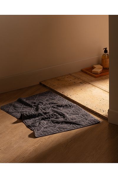 Madame Coco Rachel 100% Cotton Foot Towel - Anthracite - 50X70 cm