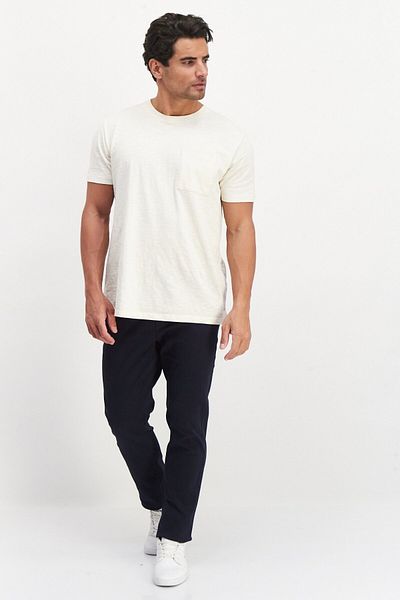 Tahari Men Slim Fit Flex Wiest Flat Front Pants, Navy Blue