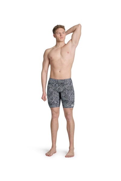 ARENA موجز من MEN'S ARENA SWIM JAMMER أسود أبيض متعدد