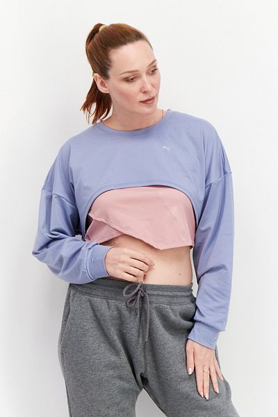 Puma Women Sportswear Fit Long Sleeves Training Top, Lavender