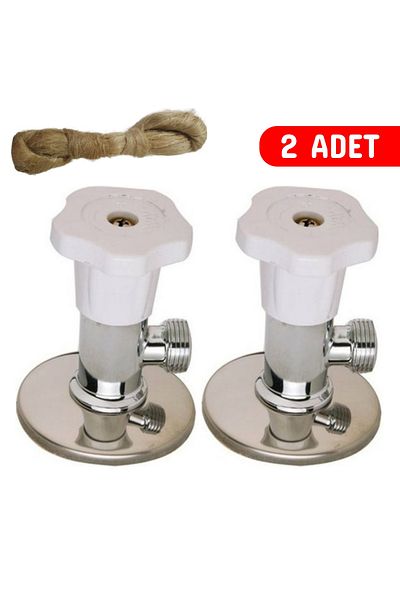 Aral 2 Pieces Sanded Spacer Tap - Compatible with All Toilet and Hoses with Plastic Cover
