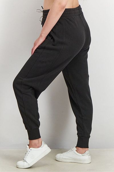 Puma Women Drawstring Embroidered Logo Sweatpants, Black