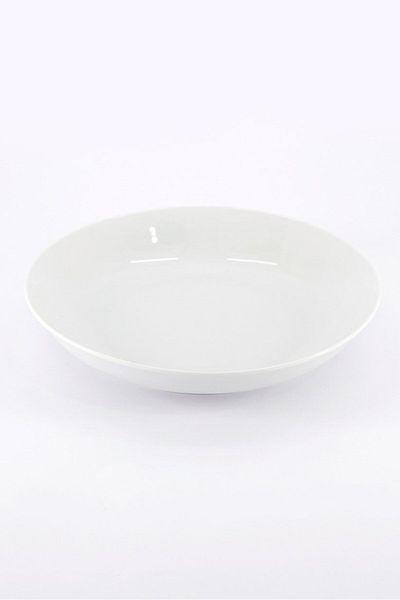 Muy Mucho Basic Round Soup Plate, White