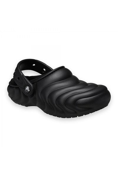 Crocs 210059 G Classic Lined Overpuff Clog Black Unisex Slippers