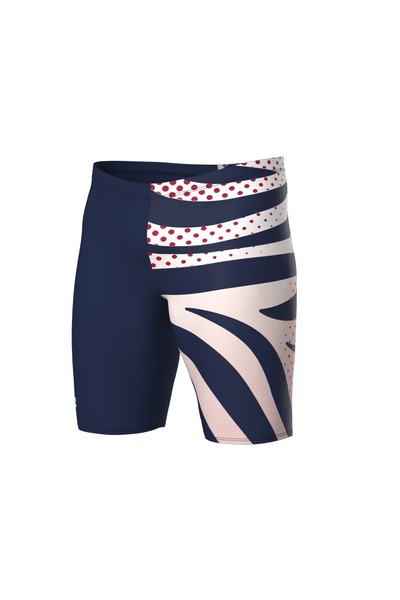 ARENA Men's arena multi stripes swim jammer navy white multi