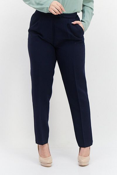 French Connection Women Wide Leg Plain Palazzo Pants, Navy