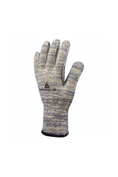 Delta Plus 2A DELTA PLUS Vecut55 قفازات محبوكة باللون الأصفر/الرمادي