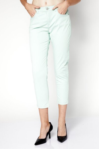 Esprit Women Skinny Fit Solid Chino Pants, Light Green