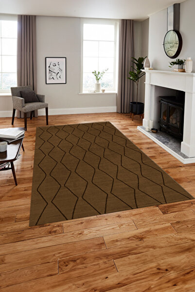 Napoli Home Τυπωμένο σκανδιναβικό συμμετρικό ριγέ χαλί που πλένεται αντιολισθητικό χαλί κουζίνας και σαλονιού