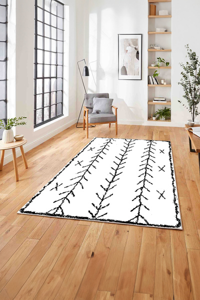 Napoli Home Printed Scandinavian Pattern Ethnic Look Washable Non-Slip Runner Kitchen Living Room Carpet