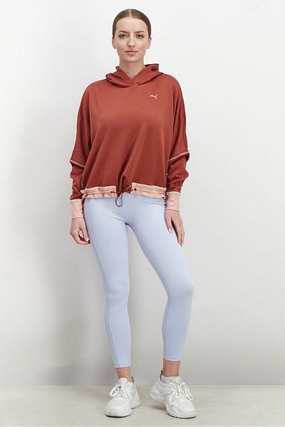 Puma Women Sportswear Fit Hooded Winter Pearl Training Sweatshirt, Maroon