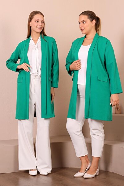 Ferace Blazer Plus Size Γυναικείο Μπουφάν Hijab Ρούχα Blazer Παλτό