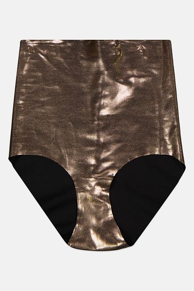 Etam Women Plain Control High Waist Shapewear, Bronze