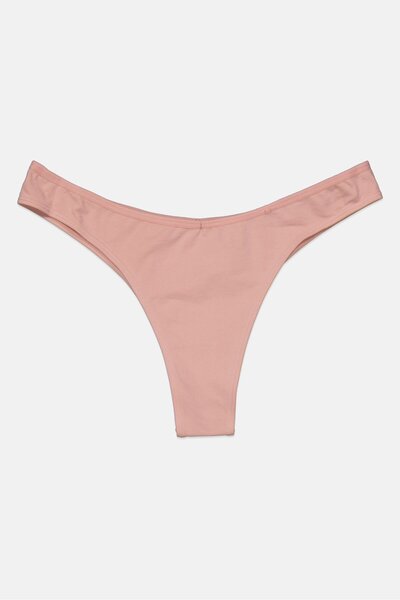 Etam Women Solid Pull On Panty, Pink