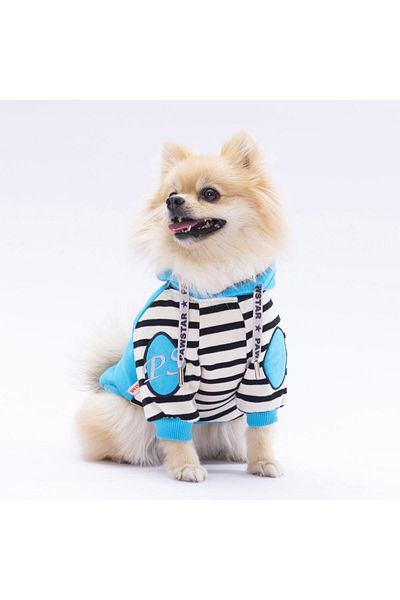 Pawstar Turquoise Lucky Club Dog Hoodie Dog Sweat Dog Outfit Cat Outfit