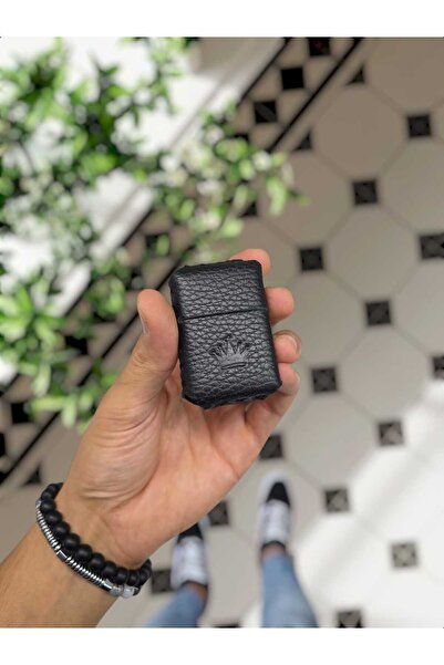 VİSSO Visso 1933 Hakiki Dana Derisi El Yapımı ZİPPO Tarzı Benzinli Çakmak Kılıfı ve Zippo Tarzı Çakmak