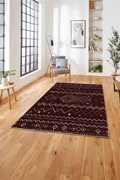 Napoli Home Printed Scandinavian Pattern Ethnic Washable Non-Slip Runner Kitchen Living Room Carpet