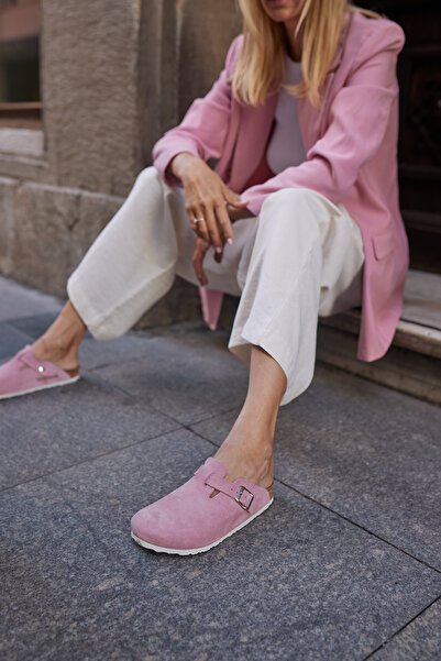 Uniqueqoop Oslo Mantar Taban Süet Anatomik Terlik