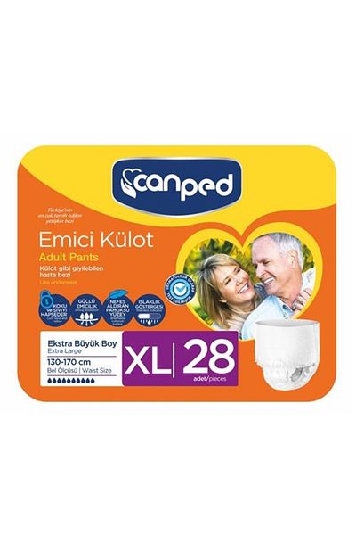 Canped Absorbent Panties Extra Large Size XL 28 Pieces