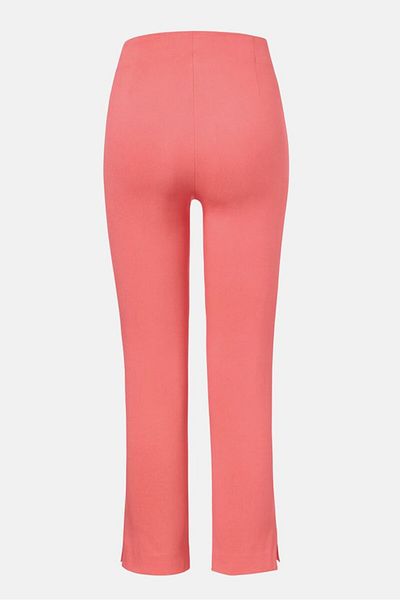 Tchibo Women Regular Fit 7/8 Stretch Plain Pants, Coral