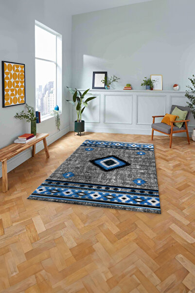 Napoli Home Covor de bucătărie și sufragerie, imprimat digital, cu motiv clasic nordic, lavabil, anti-alunecare