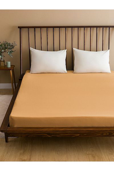 LC Waikiki LCW ملاءة سرير مزدوجة مطاطية من القطن مقاس 160x200x30 سم