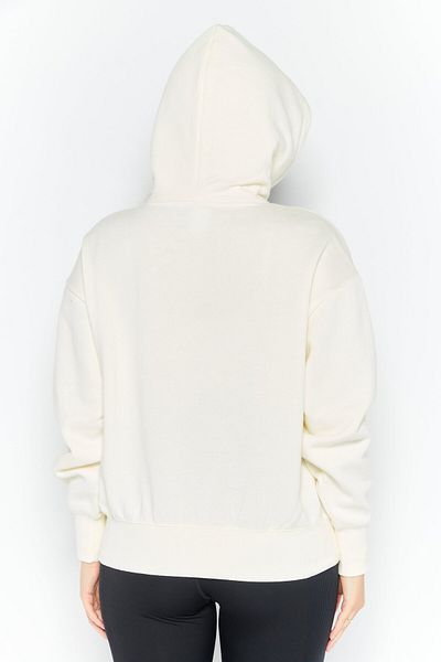 Champion Women Sportswear Fit Hooded Training Sweatshirt, Cream