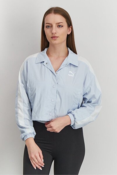 Women's Women T7 Woven JackeT-shirts, Light Blue