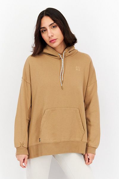 Puma Women Sportswear Fit Long Sleeve Training Hoodie, Tan