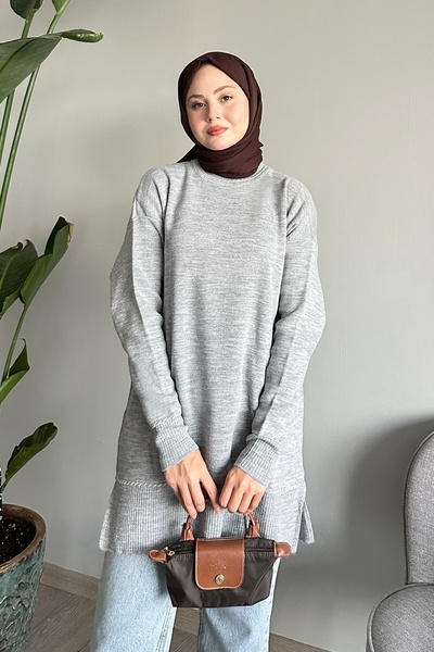 InStyle Πλεκτό πουλόβερ Basic Grey