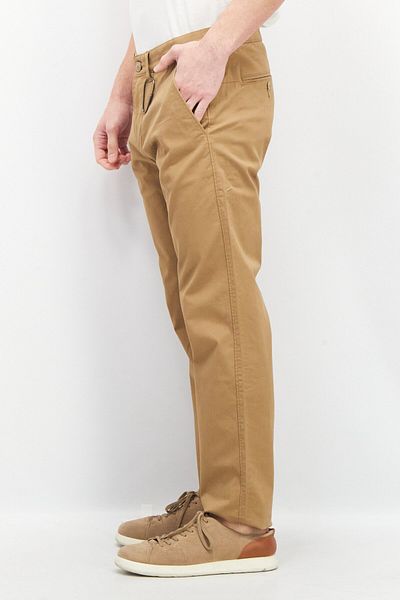 Esprit Men Straight Fit Solid Chino Pants, Brown