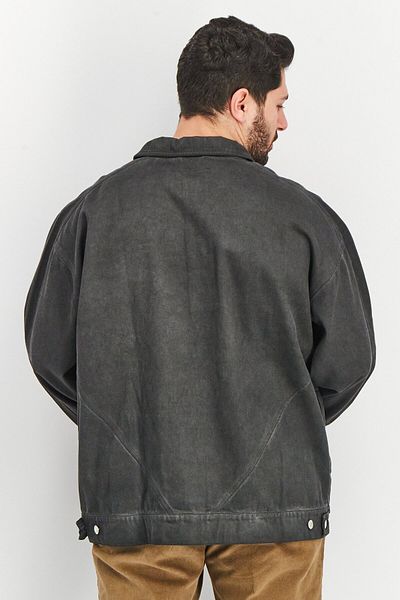 Adidas Originals Men Sportswear Fit Long Sleeve Outdoor Denim Jacket, Black