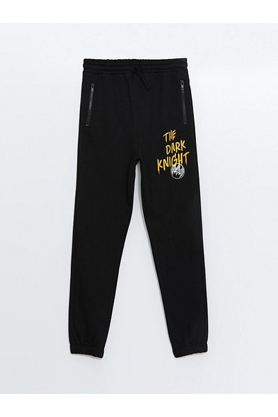 LC Waikiki Boy's Jogger Sweatpants - Batman Printed and Elastic Waist