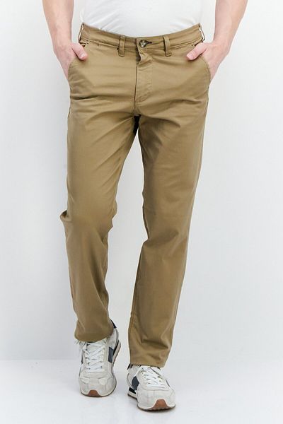 Selected Homme Men Slim Fit Solid Chino Pant, Light Brown