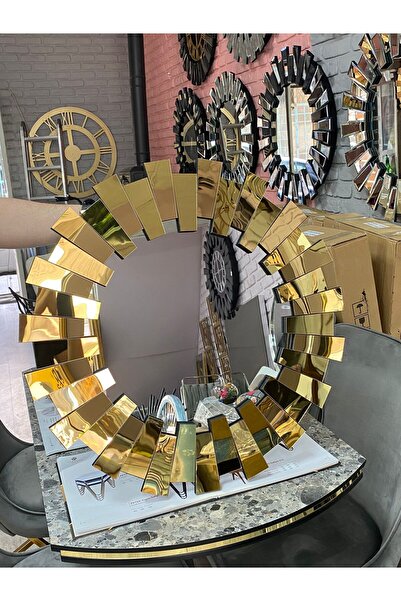 AYNADEKOR Gold Piyano Ayna