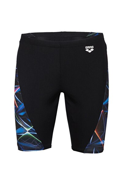 ARENA ملابس سباحة رجالية باللون الأسود متعدد الألوان