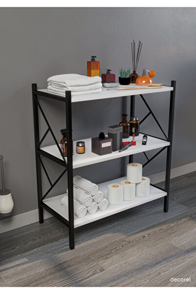 mormanya Rosse Banyo Düzenleyici Banyo Dolabı Çok Amaçlı Dolap 3 Katlı Metal Mutfak Düzenleyici